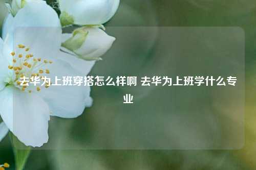 去华为上班穿搭怎么样啊 去华为上班学什么专业