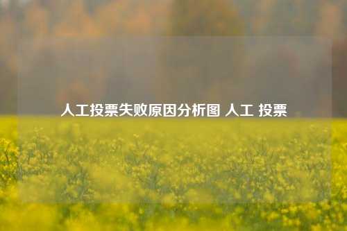 人工投票失败原因分析图 人工 投票