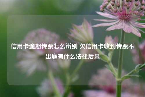 信用卡逾期传票怎么辨别 欠信用卡收到传票不出庭有什么法律后果