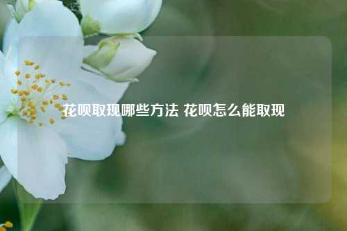 花呗取现哪些方法 花呗怎么能取现