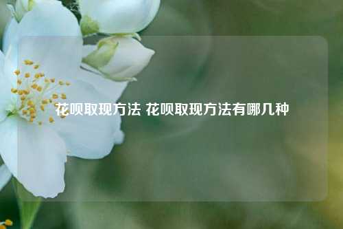 花呗取现方法 花呗取现方法有哪几种