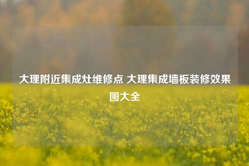 大理附近集成灶维修点 大理集成墙板装修效果图大全